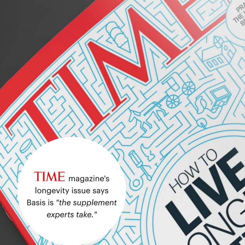 TIME magazine's longevity issue says Basis is "the supplement experts take."