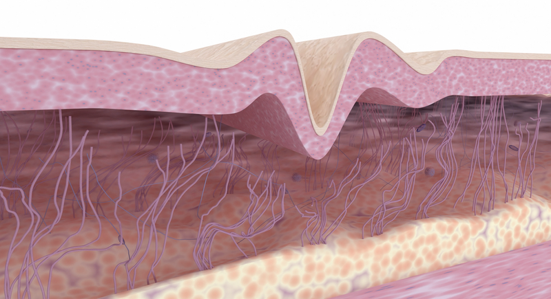 collagen breakdown in aging skin