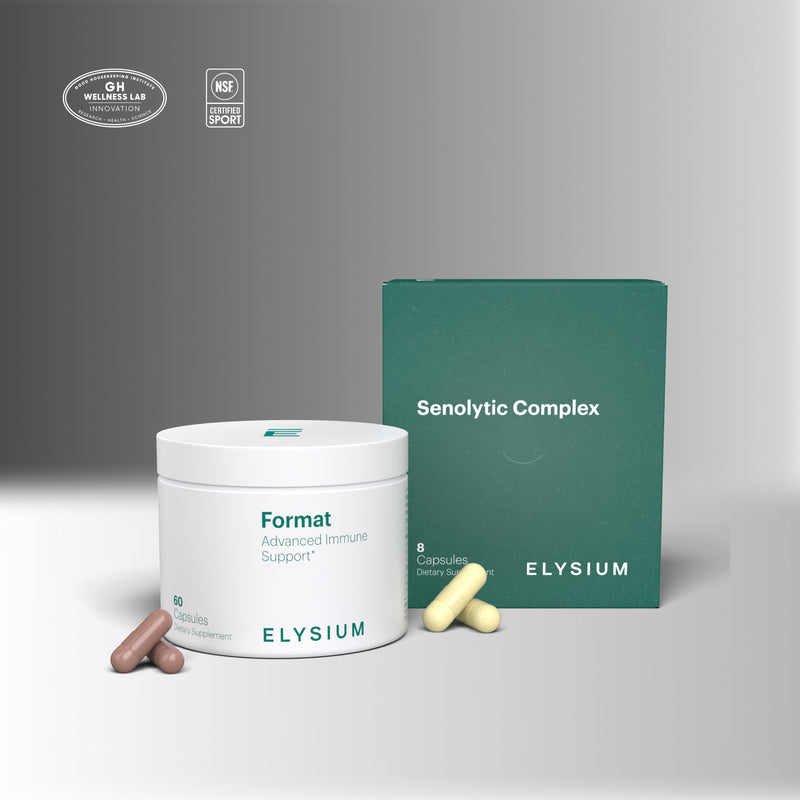 Format jar. Senolytic Complex. Format. Advanced Immune Support