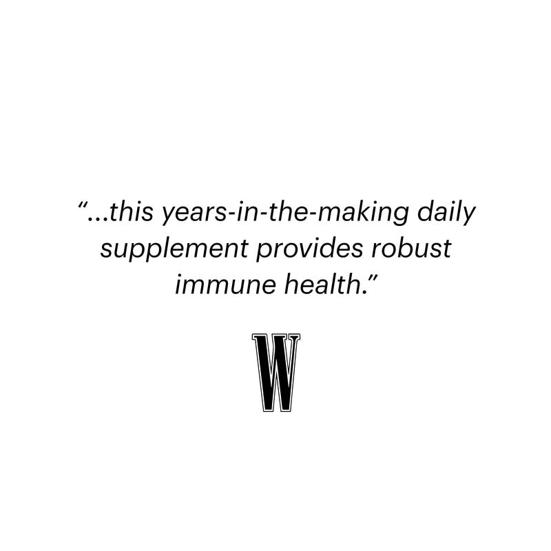 "...this years-in-the-making daily supplement provides robust immune health."